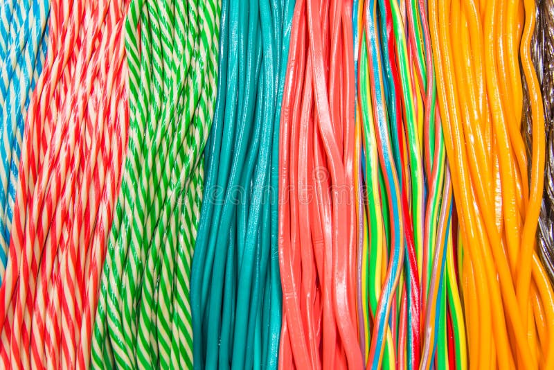 Multicolor Gummy Candy (licorice) Background Stock Image Image of