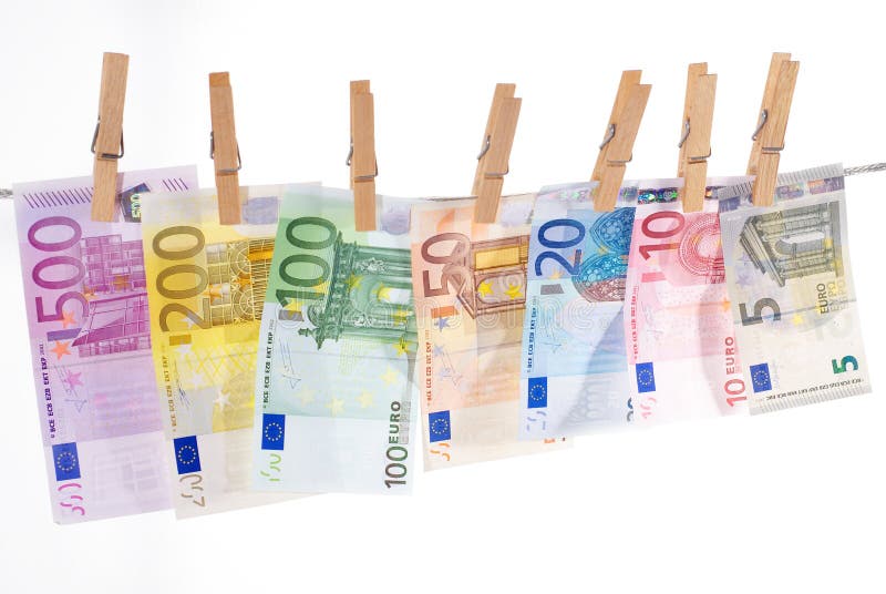 Colorful life of money. Dry and clean.. royalty free stock photography Colorful life of money. Dry and clean.. royalty free stock photography