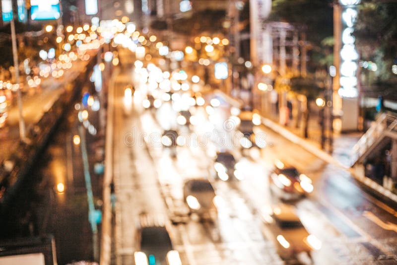 Colorful Light Car Traffic on Street in the City for Background, Blur  Concept. Stock Image - Image of dark, circle: 193618619