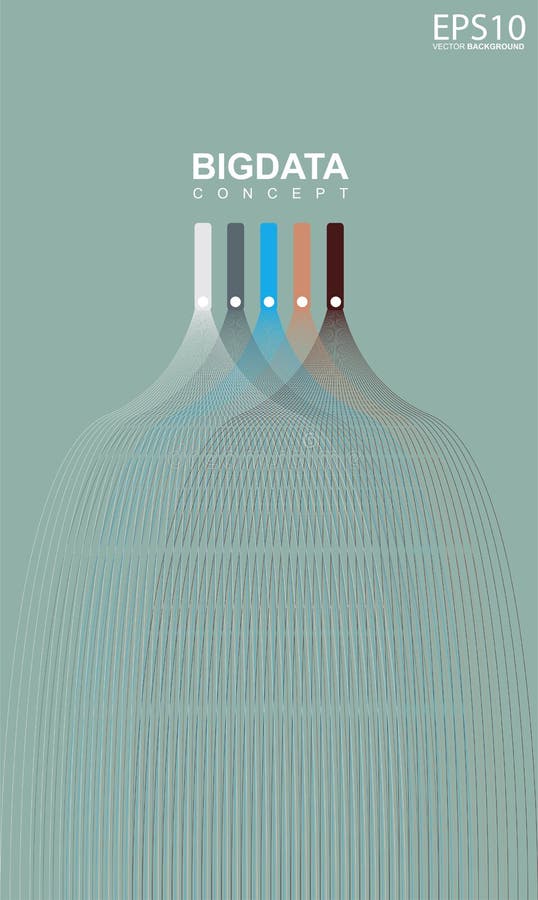 Colorful line pattern background. Big data concept royalty free illustration Colorful line pattern background. Big data concept royalty free illustration
