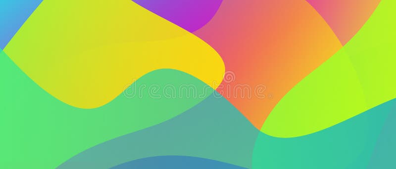 Colorful liquid abstract forms vector illustration