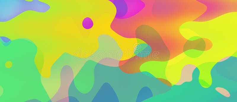 Colorful liquid forms vector illustration