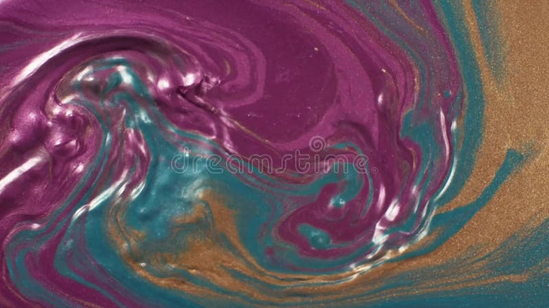 Vibrant Swirling Liquid Paint Motion royalty free illustration