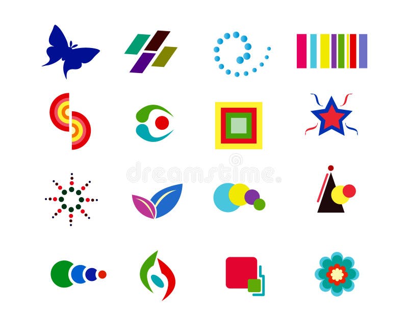 Vector logo elements stock vector. Illustration of elements - 17992327