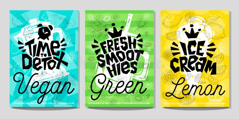 Colorful Label poster stickers food fruits vegetable chalk sketch style, juice smoothies royalty free illustration Colorful Label poster stickers food fruits vegetable chalk sketch style, juice smoothies royalty free illustration