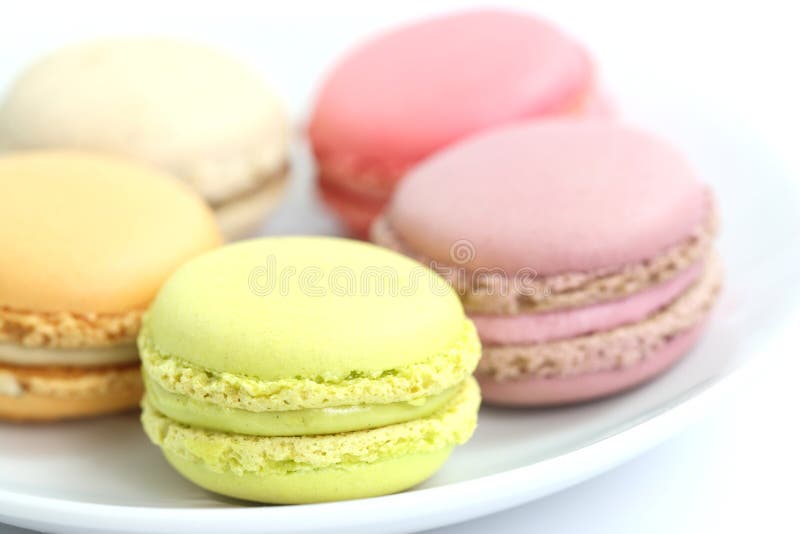 Colorful Macaron in close up