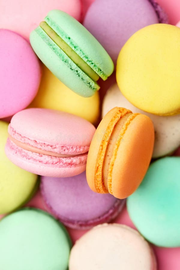 Colorful Macarons. Sweets or Dessert Stock Image - Image of macaron ...