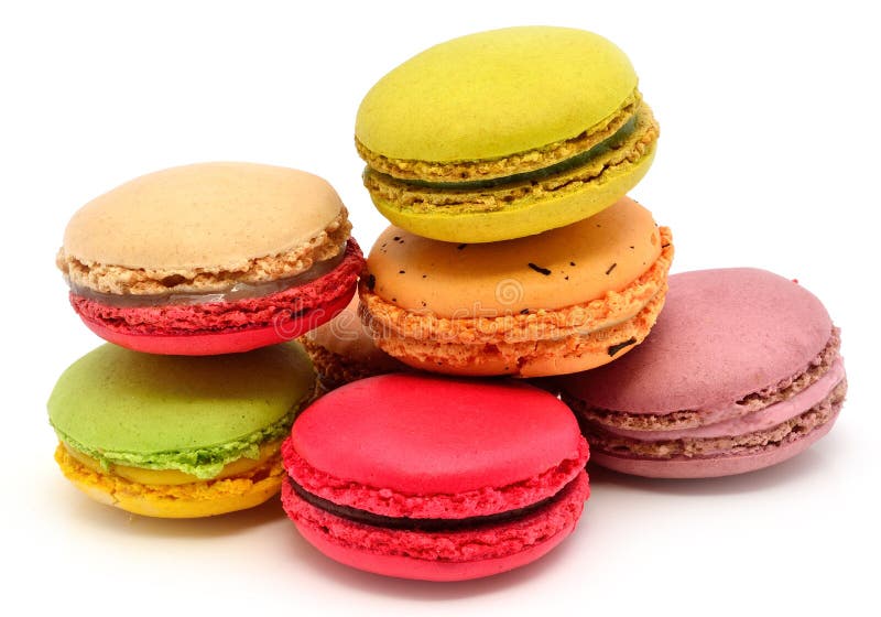 Colorful macaroons stock image. Image of background, stacked - 15940619