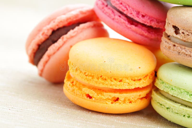 Colorful macaroons stock image. Image of background, stacked - 15940619