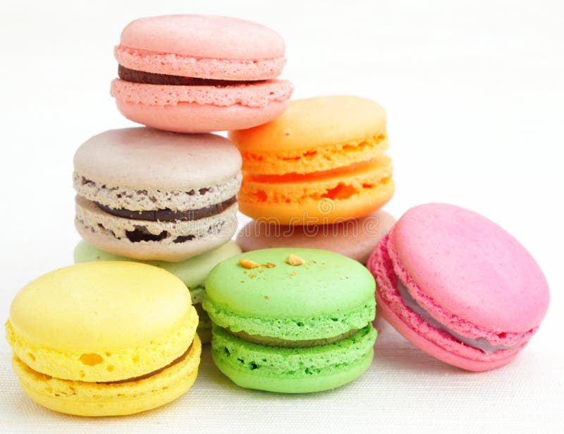 Colorful macaroons stock image. Image of isolated, assortment - 30236979