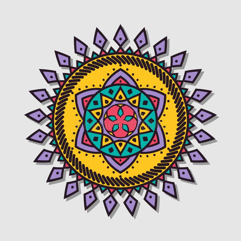 Colorful mandala vector vector illustration