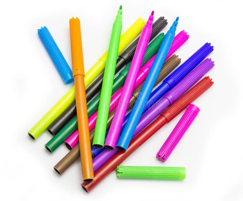 Colorful markers pens Multicolored Felt Pens