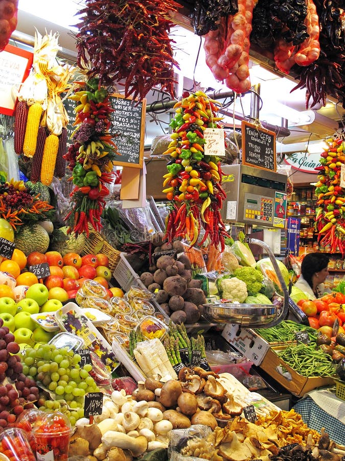 Colorful market stall