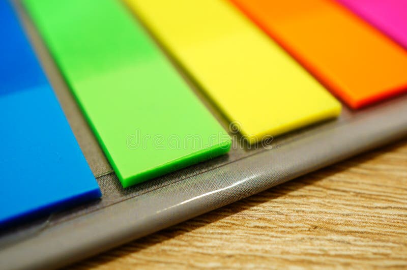 Sticky Post Note Paper Isolated on White Background Stock Image Image