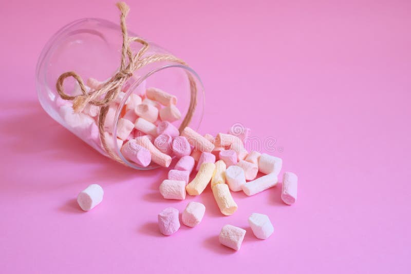 Colorful marshmallows background, texture. royalty free stock photography