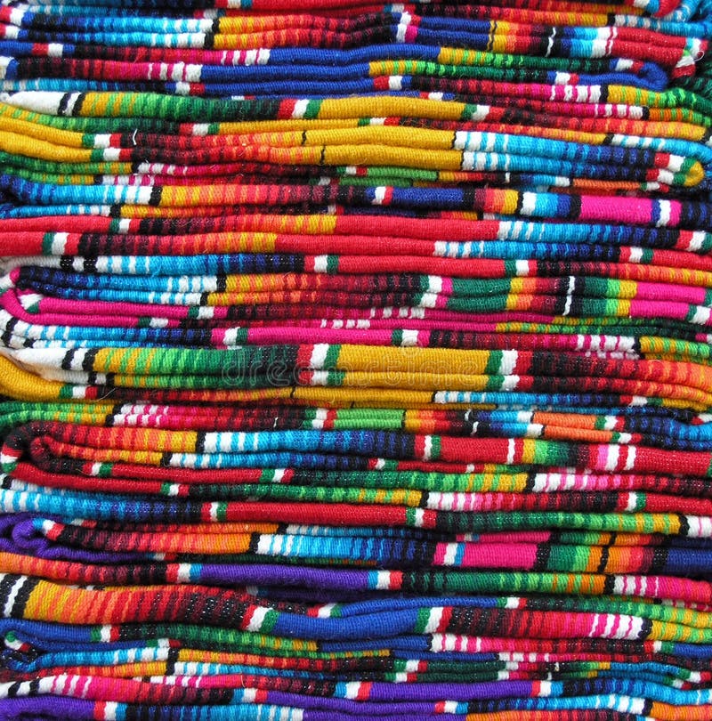 Colorful Mexican blankets stock image. Image of colorful 1743213