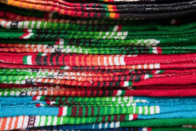 Colorful Mexican blankets stock image. Image of colorful 1743213