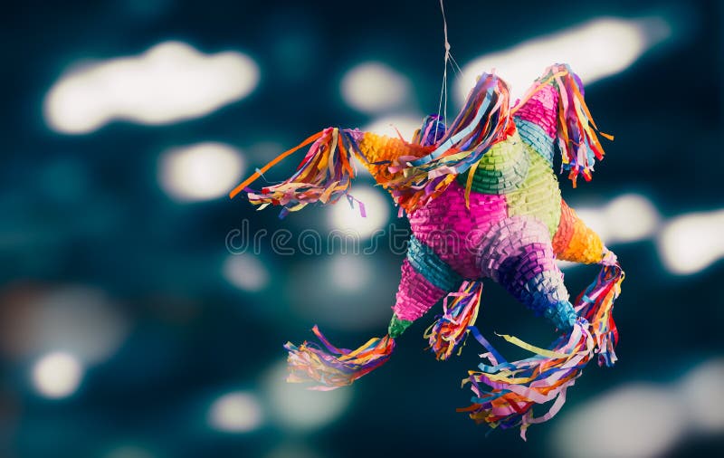 Colorful mexican pinata used in birthdays and posadas. Colorful mexican pinata used in birthdays and posadas