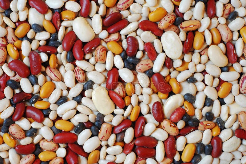 Colorful mixture of beans