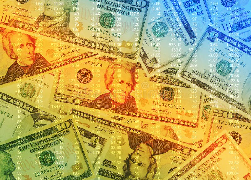 Colorful Money Background stock image. Image of revenue - 8772285