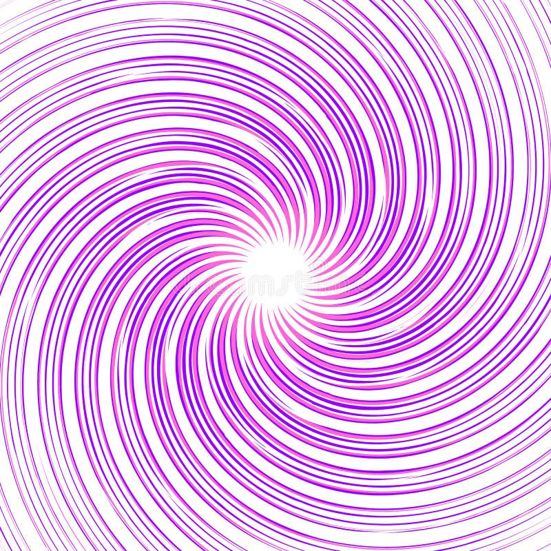 Colorful monochrome abstract spiral, swirl background. Distort vector illustration