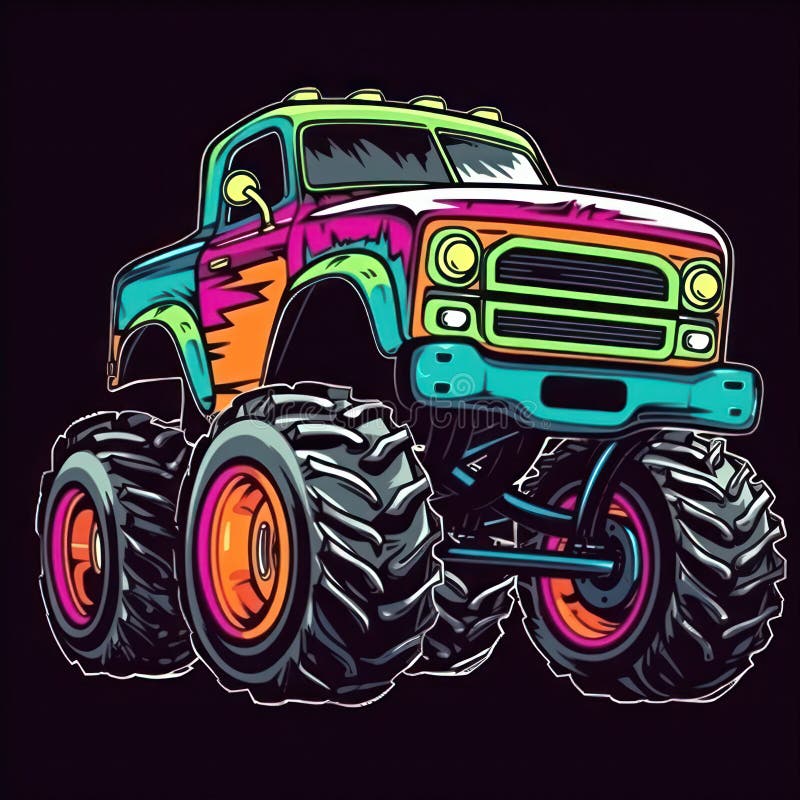 6+ Thousand Cartoon Monster Truck Royalty-Free Images, Stock Photos &  Pictures