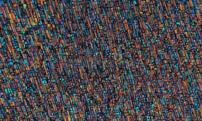 Colorful mosaic tile pattern stock illustration