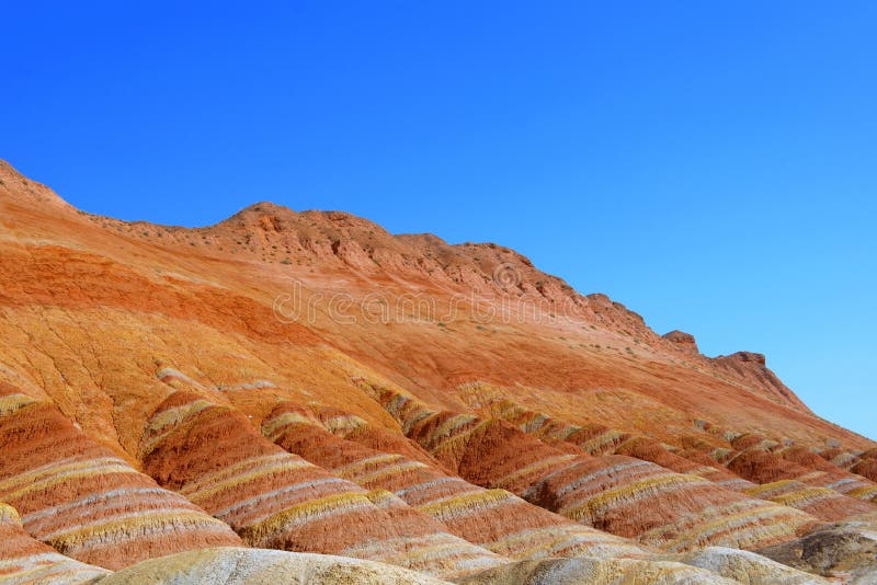 Colorful mountain in China stock photo. Image of amazing - 34410942