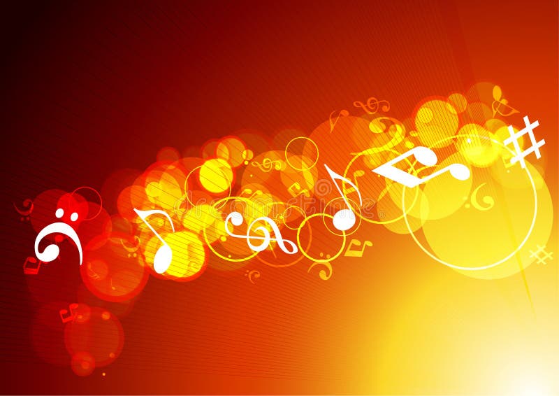 Colorful music background. stock illustration. Illustration of music