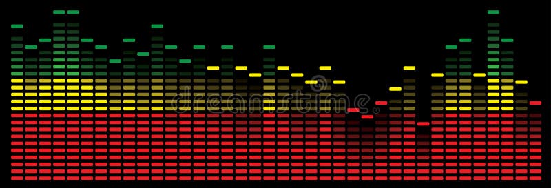 Colorful music equalizer - vector image