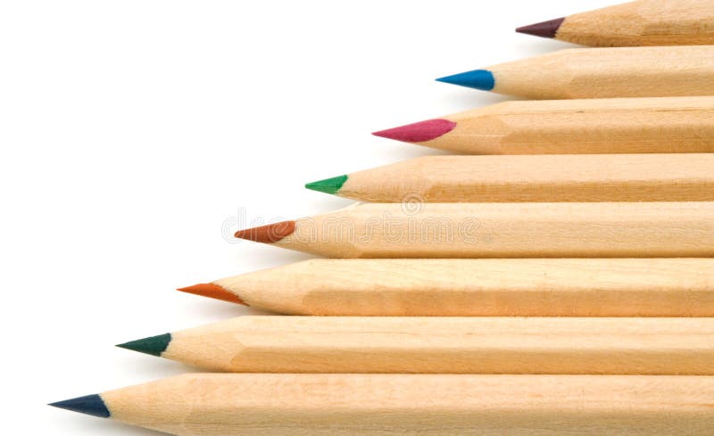 Colorful natural pencils