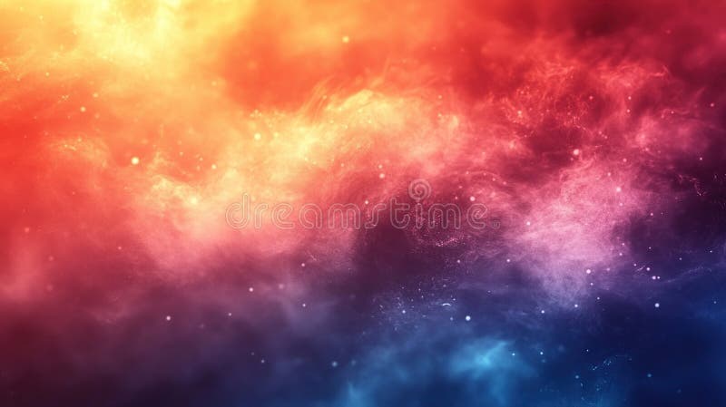 Colorful nebulae in space vector illustration