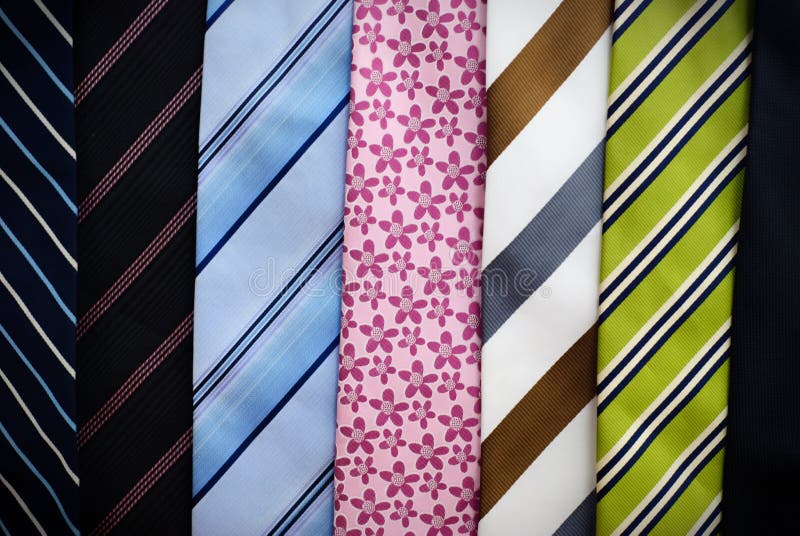 Necktie shelf stock photo. Image of garments, colors, multicolored ...