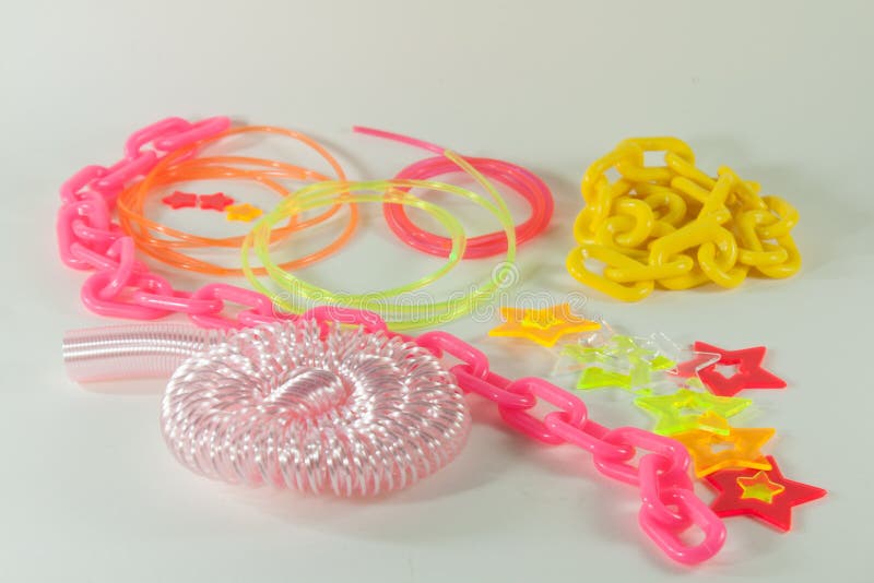 Colorful neon toys stock image. Image of pink, background 54913201