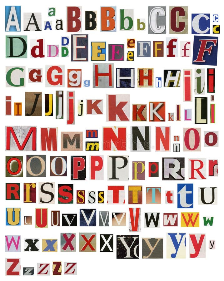 colorful newspaper magazine alphabet stock image image of magazine letter font