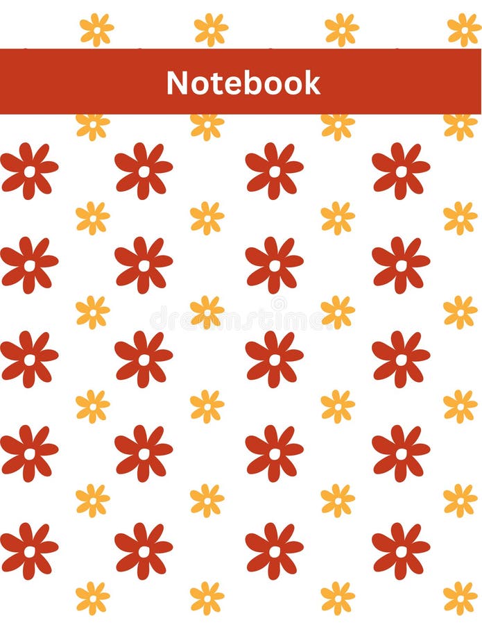 Colorful Notebook Design. Notebook Template Design Stock Vector
