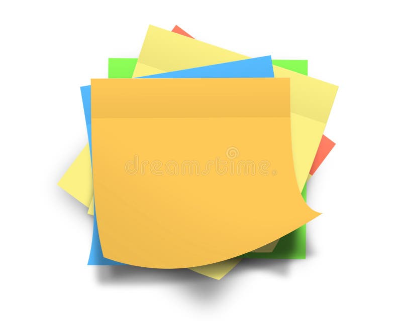 Colorful notes royalty free illustration