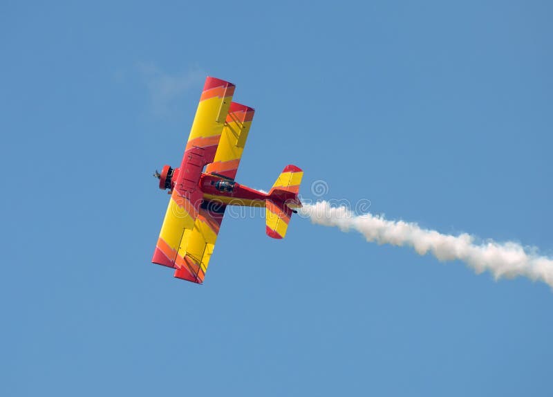 Colorful old biplane
