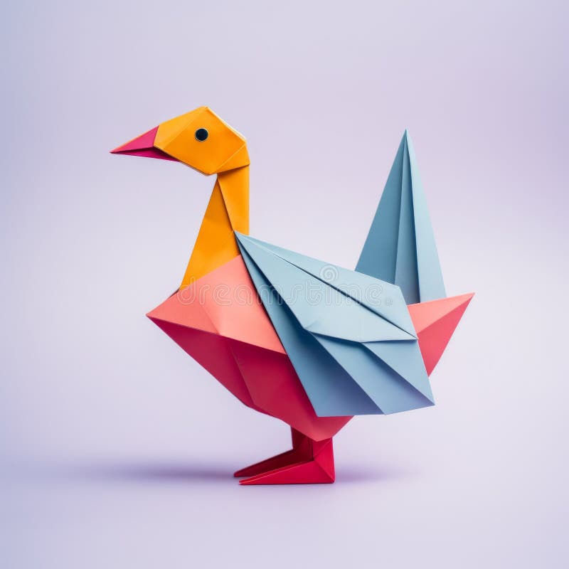 Origami Duck Stock Illustrations – 417 Origami Duck Stock