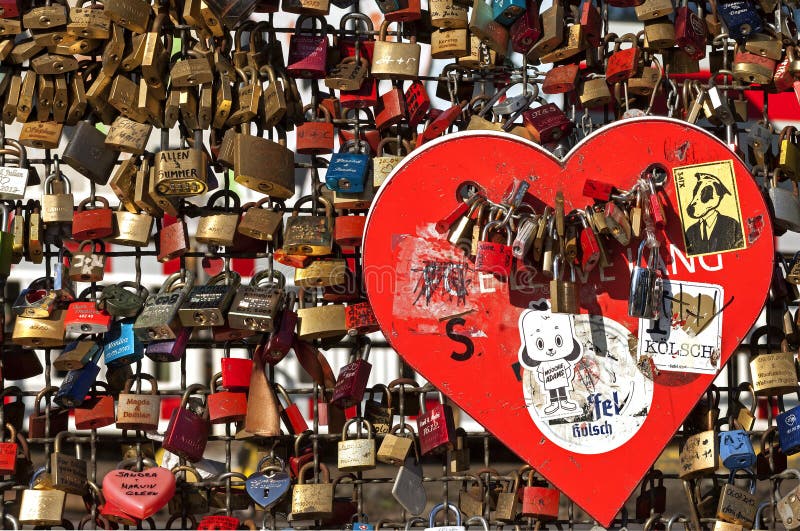 Colorful padlocks, Hohenzollern Bridge, Cologne