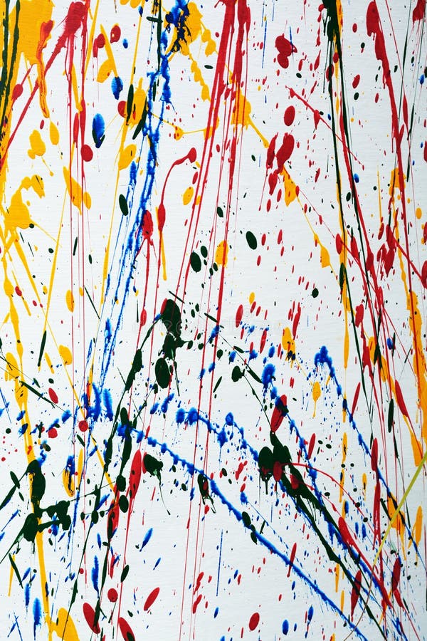 Colorful paint splatter