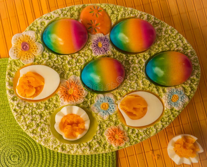 Colorful Painted Easter Eggs, Athens, Greece Stock Photo Image of