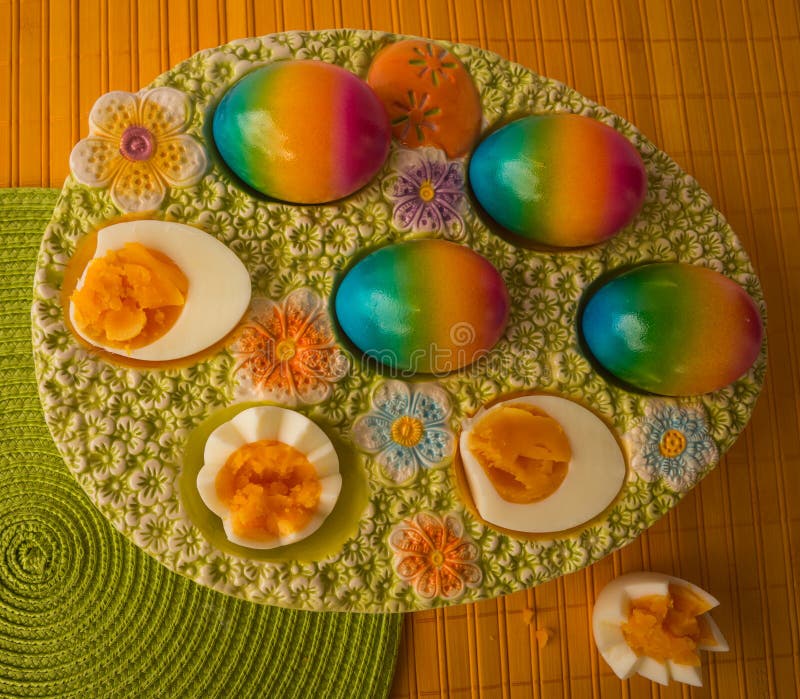 Colorful Painted Easter Eggs, Athens, Greece Stock Photo Image of