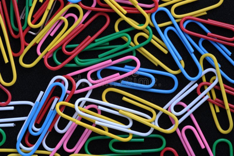 Colorful paper clips