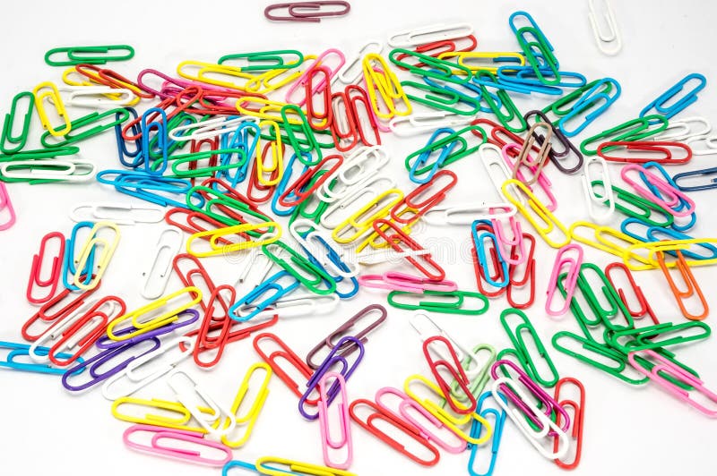 Colorful paper clips stock photo. Image of colourful - 50849924