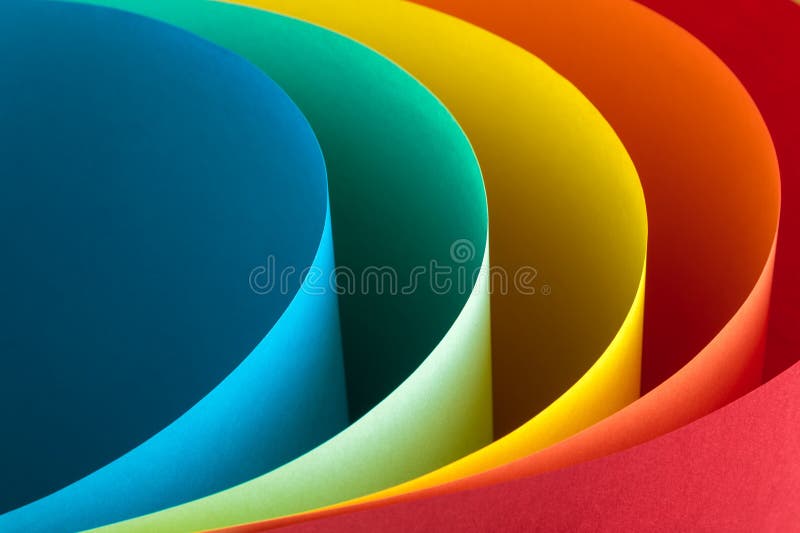 Colorful Paper Rainbow Abstract Background Stock Image - Image of ...
