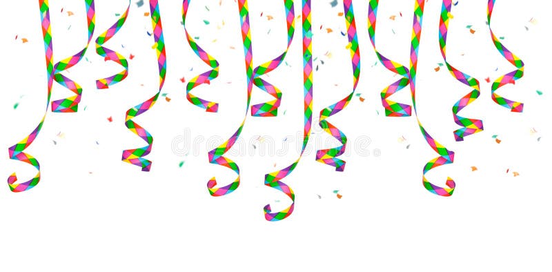 Colorful paper streamer royalty free stock photography