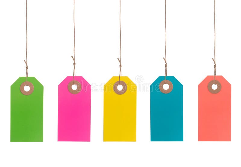 Colorful Paper Tags