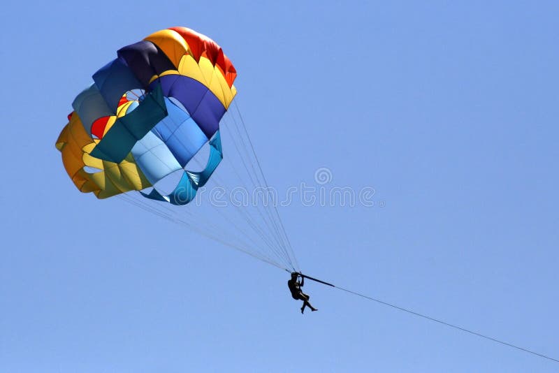 Red parachute stock image. Image of leisure, sport, colorful 24458891