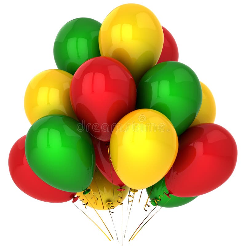 Assorted Balloons stock photo. Image of colors, gift, green 3282546